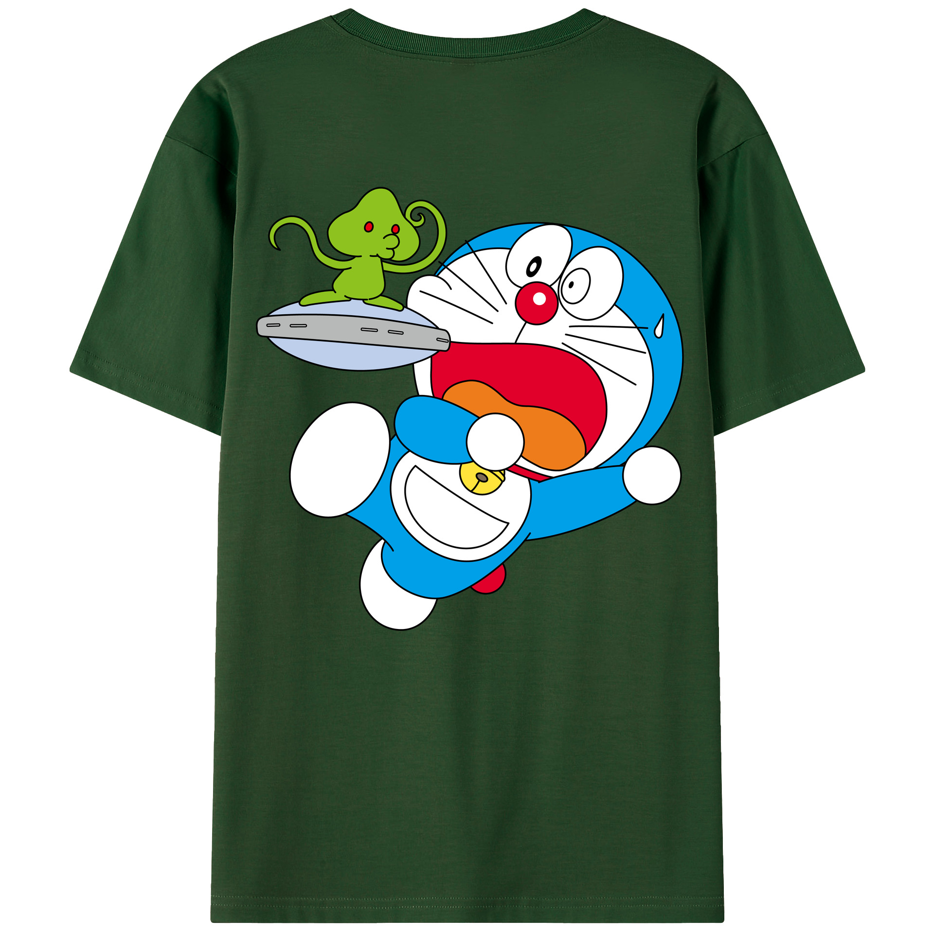 （画像用） ドラえもん Doraemon 綿100％半袖Tシャツ（背面プリント）